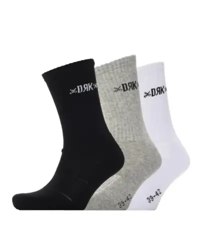 ZOKNI FEKETE-FEHÉR-SZÜRKE DORKO PIERE SOCKS 3 PACK