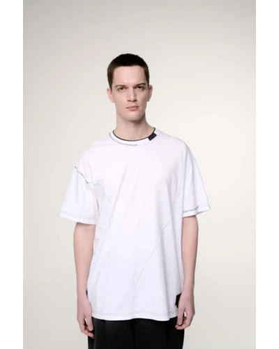 PÓLÓ FÉRFI KÖRNYAKAS FEHÉR DRK x KATA SZEGEDI - LAWRENCE