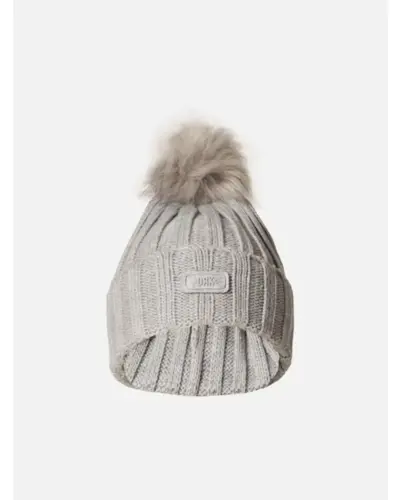SAPKA NŐI KÖTÖTT SZÜRKE BOBBLE BEANIE
