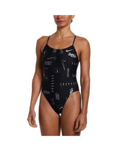 Nike LACE UP TIE BACK ONE PIECE B (Nike Swim)