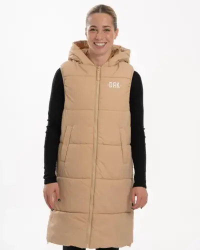 MELLÉNY NŐI VILÁGOSBARNA HOSSZÚ DORKO SELINA VEST WOMEN